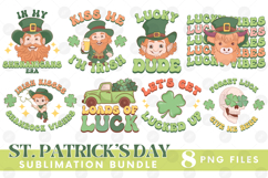Happy St Patrick&#039;s Day PNG DTF Irish Lucky Beer Bundle Set Product Image 1
