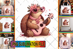 Sweet TSHIRT Designs Art PNG, Turtle Product Image 1