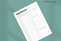 Simple Minimal Daily Planner Template Editable Canva Layout Product Image 5