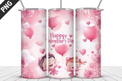 Happy Valentine&#039;s Day Tumbler Design |Valentine Tumbler Wrap Product Image 1