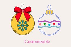 50 Christmas Balls Procreate Stamps Brushes Product Image 5