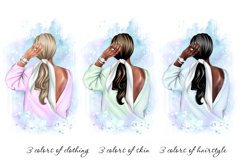 Fashionable girl clipart Product Image 4