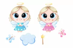 Cute angel png cute commercial illustration watercolor Product Image 4