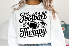 Football is my therapy Svg | Game Day Svg | Shirt Svg Product Image 5
