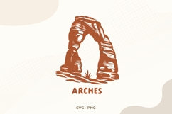 Arches National Park SVG | Desert Arch Illustration | Utah Product Image 2
