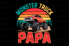 Monster Truck Papa svg | Father&#039;s day Svg | Svg Files Product Image 1