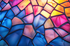 Colorful Stained Glass Abstract Background with Soft Glow Product Image 1