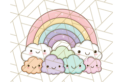 Kawaii Weather Clipart PNG, Cute Pastel Weather Icons Product Image 5