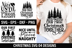04 Christmas SVG Design - Nice Until Proven Naughty Product Image 1
