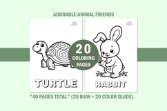 20 Cute Animal Coloring Book for Toddlers Product Image 5