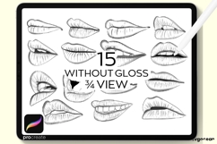 Procreate Lips Stamps | Procreate Brush | Face Product Image 5