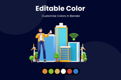 Smart City 3D Illustration Pack Product Image 5