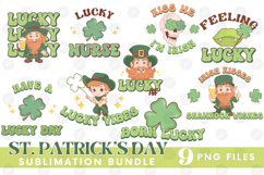 Happy St Patrick&#039;s Day PNG DTF Irish Lucky Beer Bundle Set Product Image 1