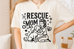 Rescue Mom Svg, Dog Mom Svg, Dog Lover Svg, Fur Mama Svg. Product Image 6