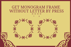 Mandala Tear Monogram Font Product Image 5