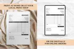 Minimalist Invoice Template | MS Word &amp; Google Docs Product Image 4