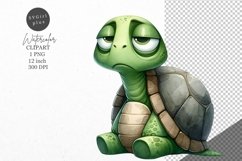 Turtle clipart, Animals clipart, Funny clipart Product Image 1