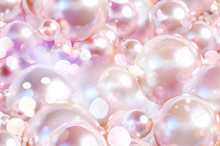 Iridescent Pearl Bubble Background Pastel Shimmer Product Image 1