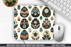 Mouse Pad Sublimation, Easter Bunny Mouse Pad PNG Design Product Image 1