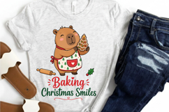 Capybara Baking Christmas PNG, Baking Christmas Smiles PNG Product Image 3