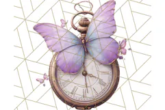Vintage Butterfly PNG Clipart, Fairytale Cottagecore Images Product Image 5