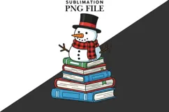 Bookish Christmas png design for T-shirts Product Image 2