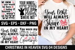 Christmas in Heaven SVG Design - Your wings were ready but Product Image 1