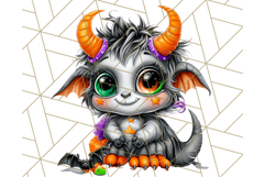 Spooky Cute Monster PNG Clipart, Adorable Halloween Monsters Product Image 5