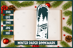 10 Christmas Bookmark Paper cut SVG, Layered paper cut Product Image 6