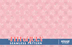 American 4th of July Patriotic Fireworks Seamless Pattern Product Image 1
