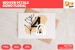 Woven Petals Boho Floral Monogram Product Image 1
