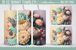 Tumbler Wraps 3D Paper Flowers Bundle - 12 Designs Product Image 6