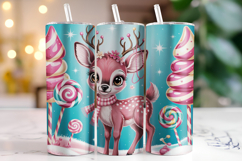 Merry Christmas Deer Tumbler Wrap | Christmas Wrap Product Image 2