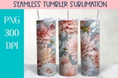 Floral Seamless Tumbler Sublimation BUNDLE Product Image 5