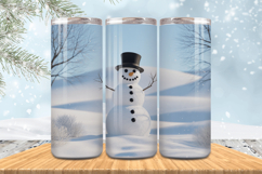 Winter Wonderland Snowflake PNG, Icy Tree 20oz Tumbler wrap Product Image 1