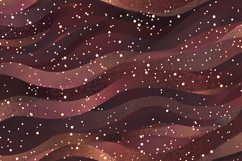 Abstract Glitter Wave Background in Warm Dark Tones Design Product Image 1