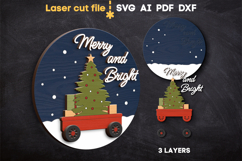 Christmas Signs Bundle SVG laser cut files for Glowforge Product Image 5