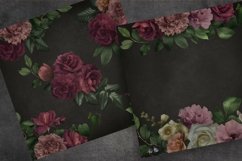 Floral Scrapbooking Paper | Moody flowers background Product Image 2
