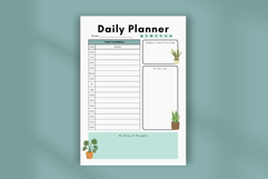 Pastel Daily Planner Template Aesthetic &amp; Editable Canva Product Image 4