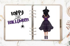 Halloween Witch clipart, Happy Halloween, witch sublimation Product Image 5