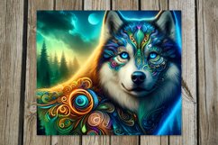 Fairy tale Wolf | 8 skinny tumbler Sublimation designs Product Image 5