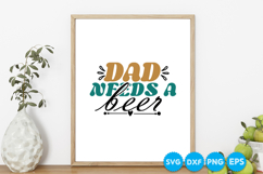 Father's day retro SVG Design Product Image 5