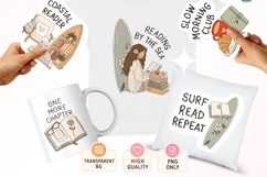 Coastal Book Lover Clipart PNG Bundle Product Image 5