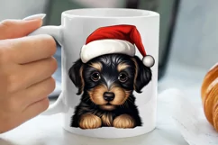 Christmas Peeking Dogs Clipart, Christmas PNG Product Image 5