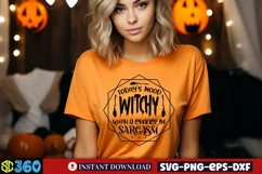 Today's mood witchy with a chance of sarcasm SVG, Funny Witc Product Image 2