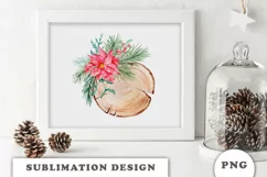 Winter Floral Decor Clipart PNG Product Image 5