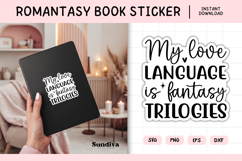 Printable Magic and Fantasy Book Lover Sticker | Trilogies Product Image 1