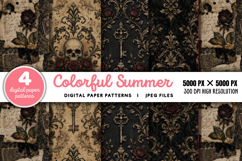 Gothic Background Papers and Clipart PNG Product Image 1