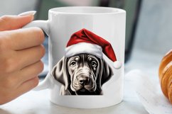 Christmas Peeking Dogs Clipart, Christmas PNG Product Image 5