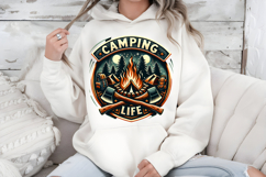 Camping Life PNG, Adventure Campfire Sublimation Design Product Image 5